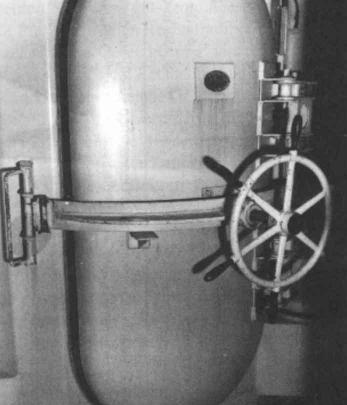 Amerikanische Gaskammer-T�r f�r Einzelexekutionen, Technologie der 1930er Jahre