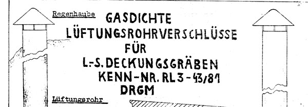 Gasdichte L�ftungsrohrverschl�sse