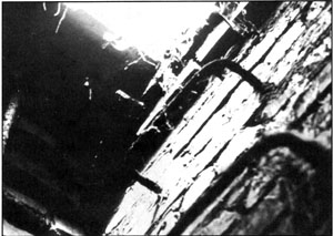 Document 45. View of the inside of the manhole of document 46 with its access ladder