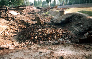 Leichenkeller 1 of Krema III in 2000