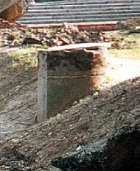 Leichenkeller 1 of Krema III in 2000