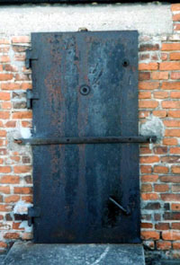 External door of the north-east gas chamber.