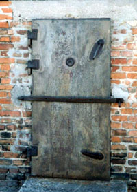 External door of the north-west  gas chamber.