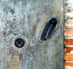 External door of the north-west  gas chamber