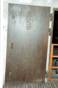 External door of the north-east gas chamber