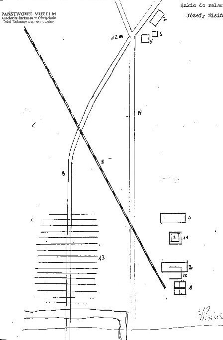 2. Schizzo topografico della signora J&oacute;zefa Wisiska